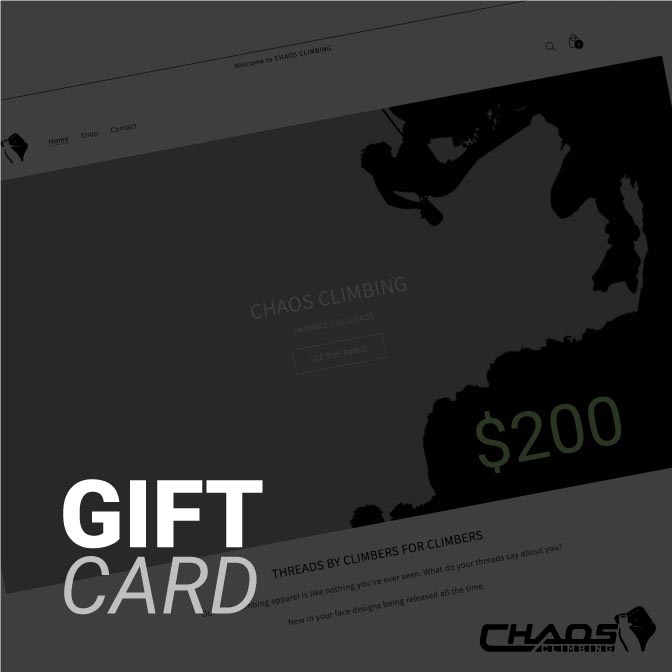Chaos Climbing Gift Card - Chaos Climbing